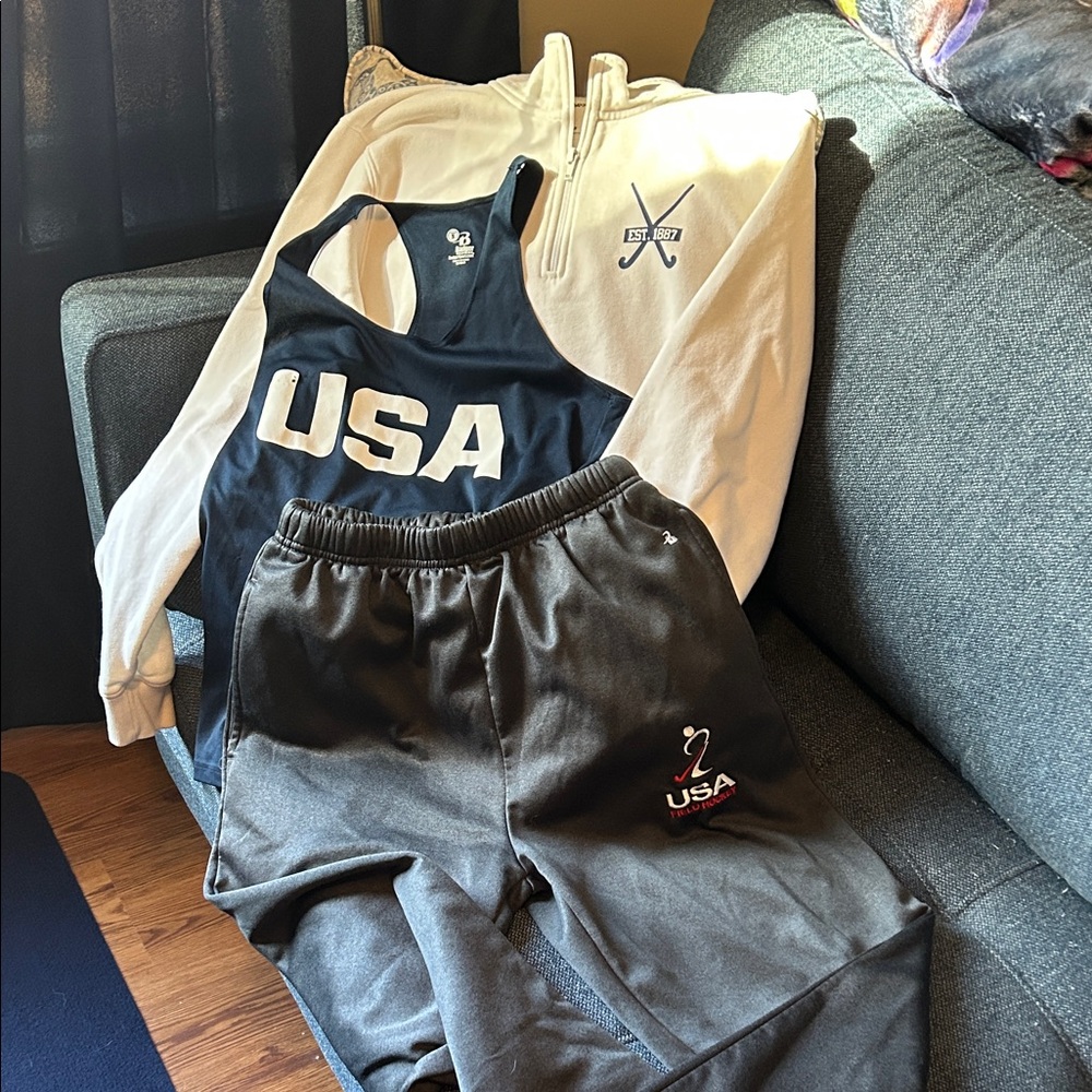 Lot of 3 USA Field Hockey Warmups